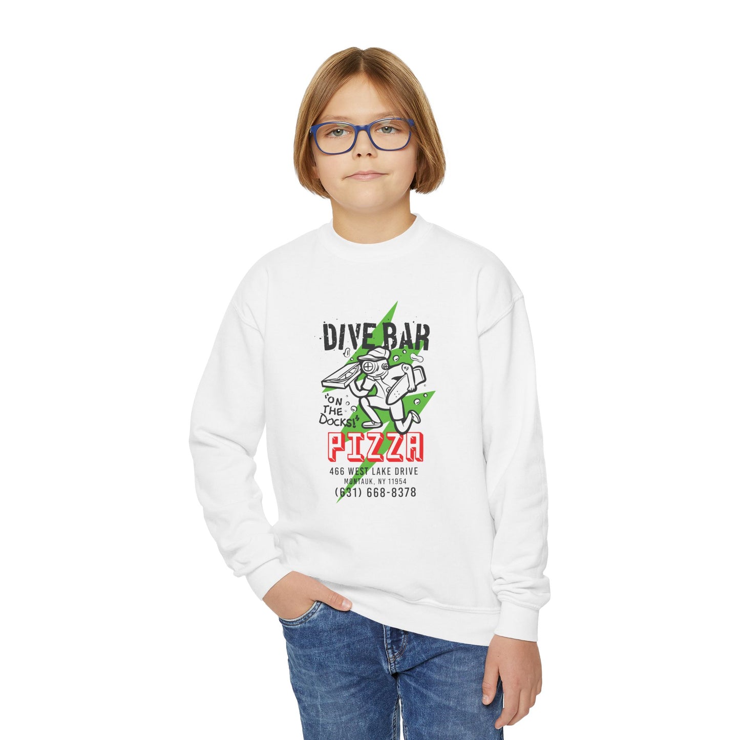 "Delivery Diver" - Youth Crewneck Sweatshirt