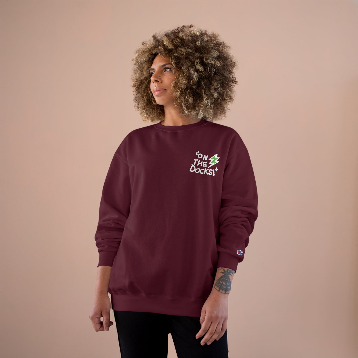 "On The Docks" - Adult Champion Sweatshirt