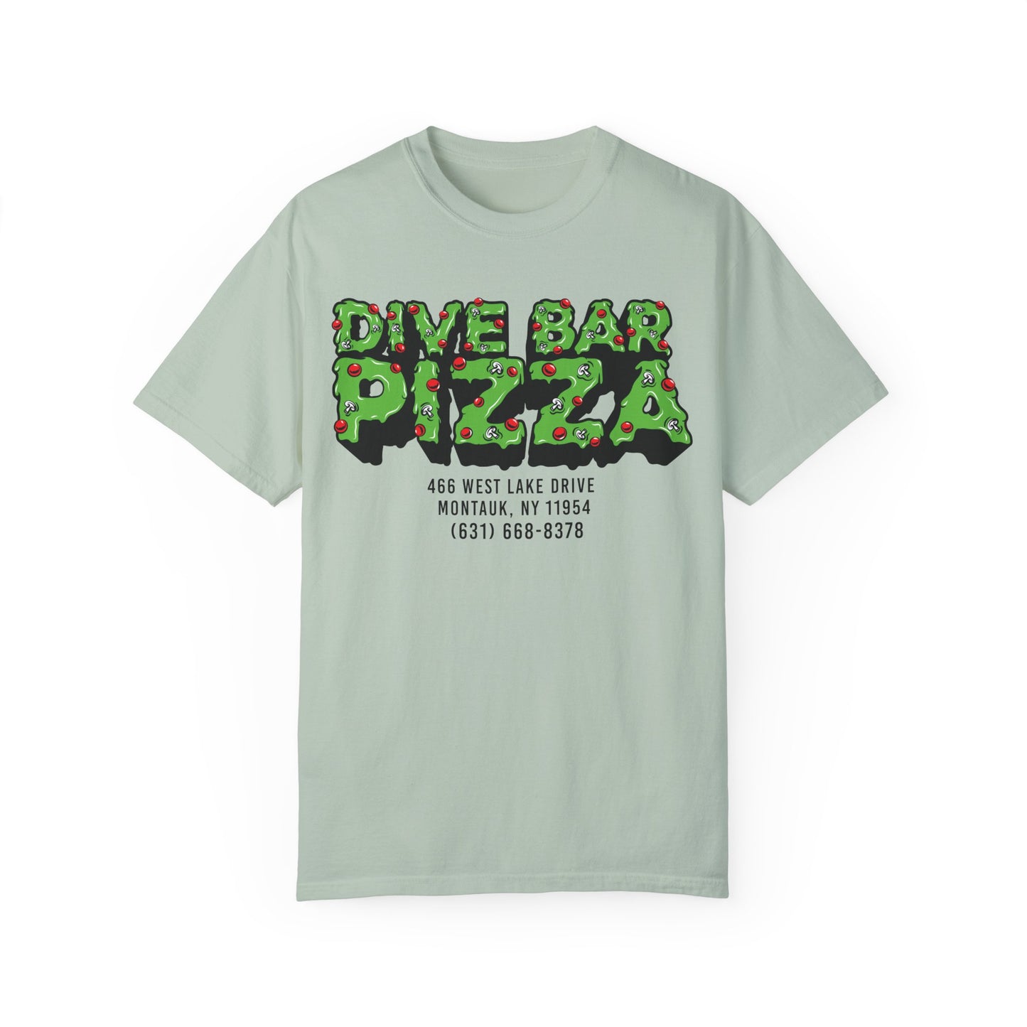 (Lightning Green) Dive Bar "Double Down" - Adult Comfort Colors T-shirt