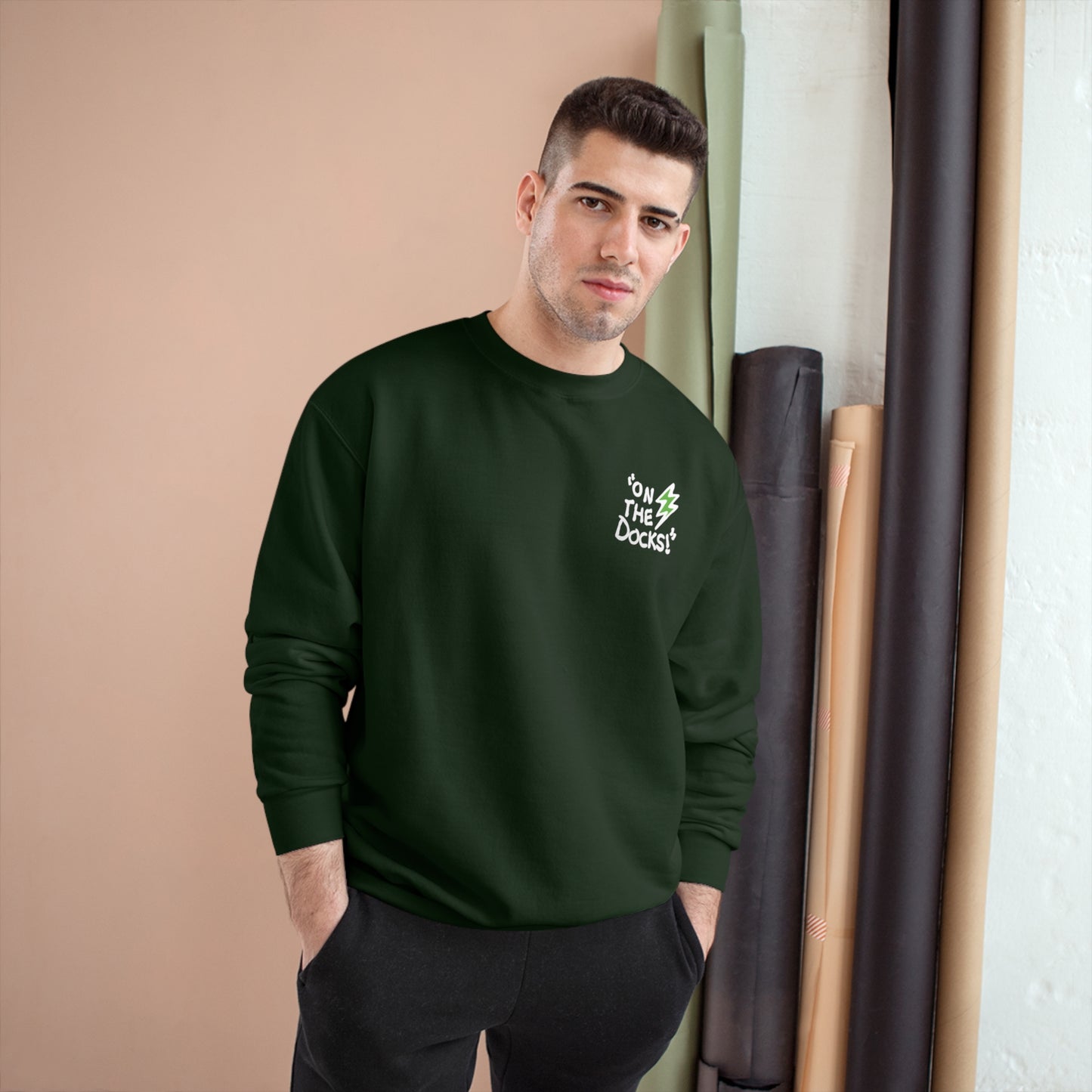 "On The Docks" - Adult Champion Sweatshirt