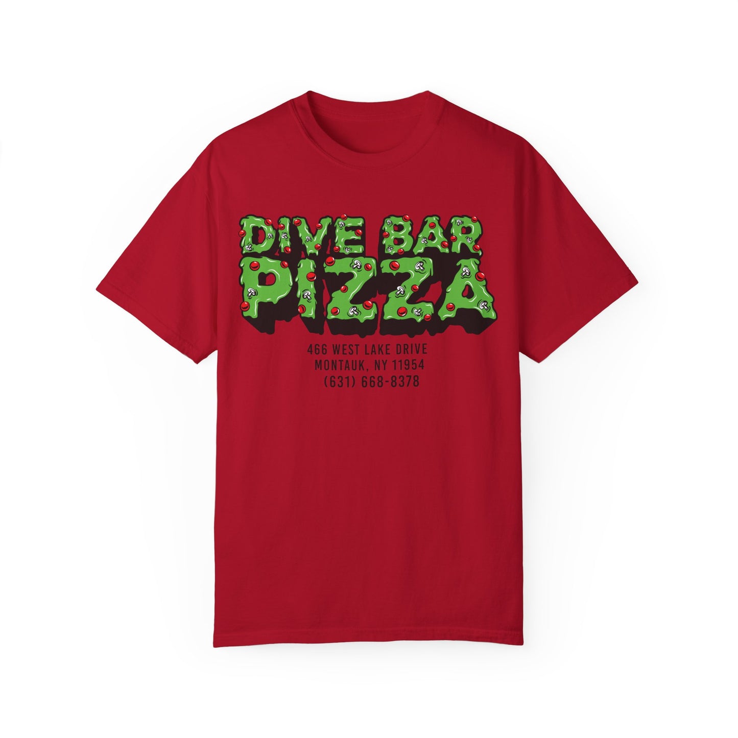 (Lightning Green) Dive Bar "Double Down" - Adult Comfort Colors T-shirt